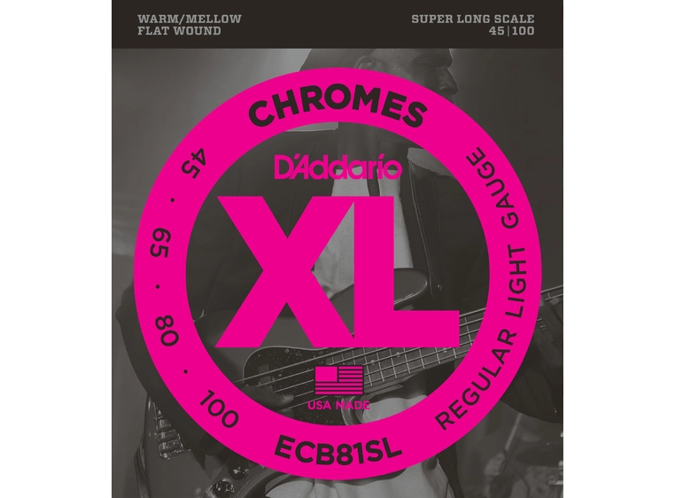 D'Addario ECB81SL Chromes Bass (045-100) (Super Long) 